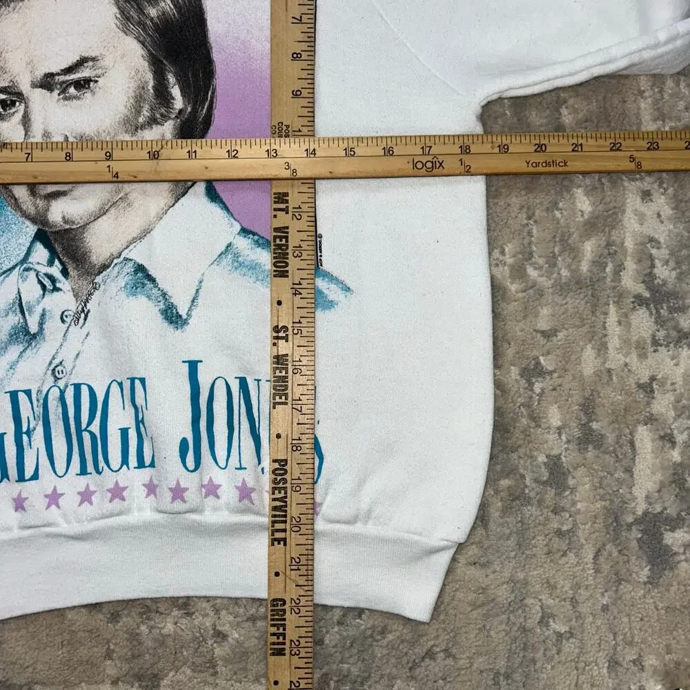 Vintage George Jones “The Possum” sweatshirt 1980s Women's Small - Picture 4 of 5